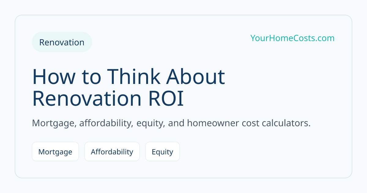 How to Think About Renovation ROI article visual